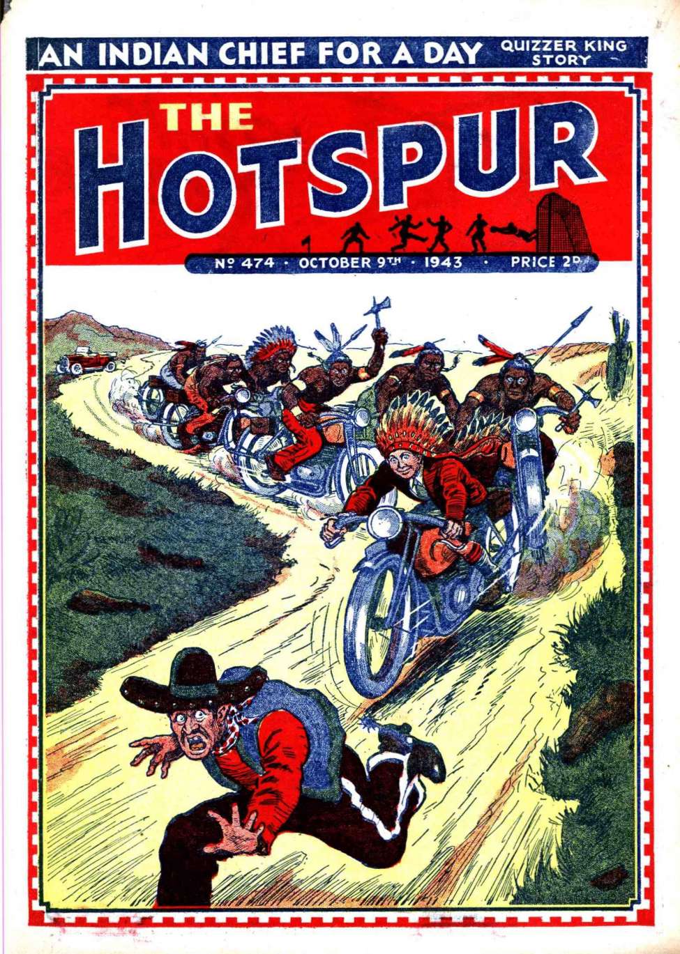 Comic Book Cover For The Hotspur 474