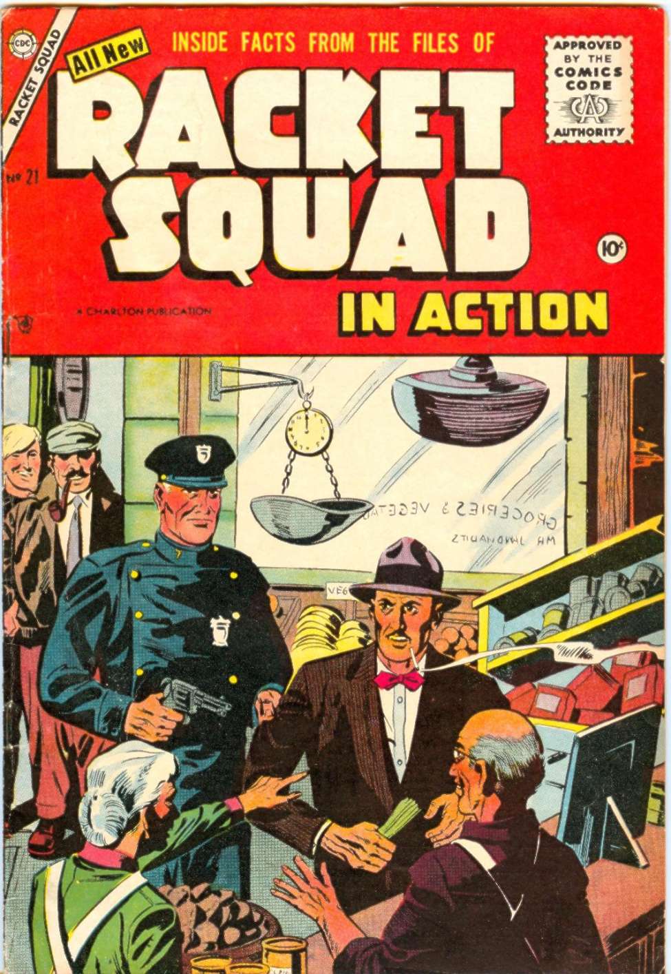 Comic Book Cover For Racket Squad in Action 21