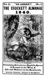 Large Thumbnail For Davy Crockett's Almanack 1840