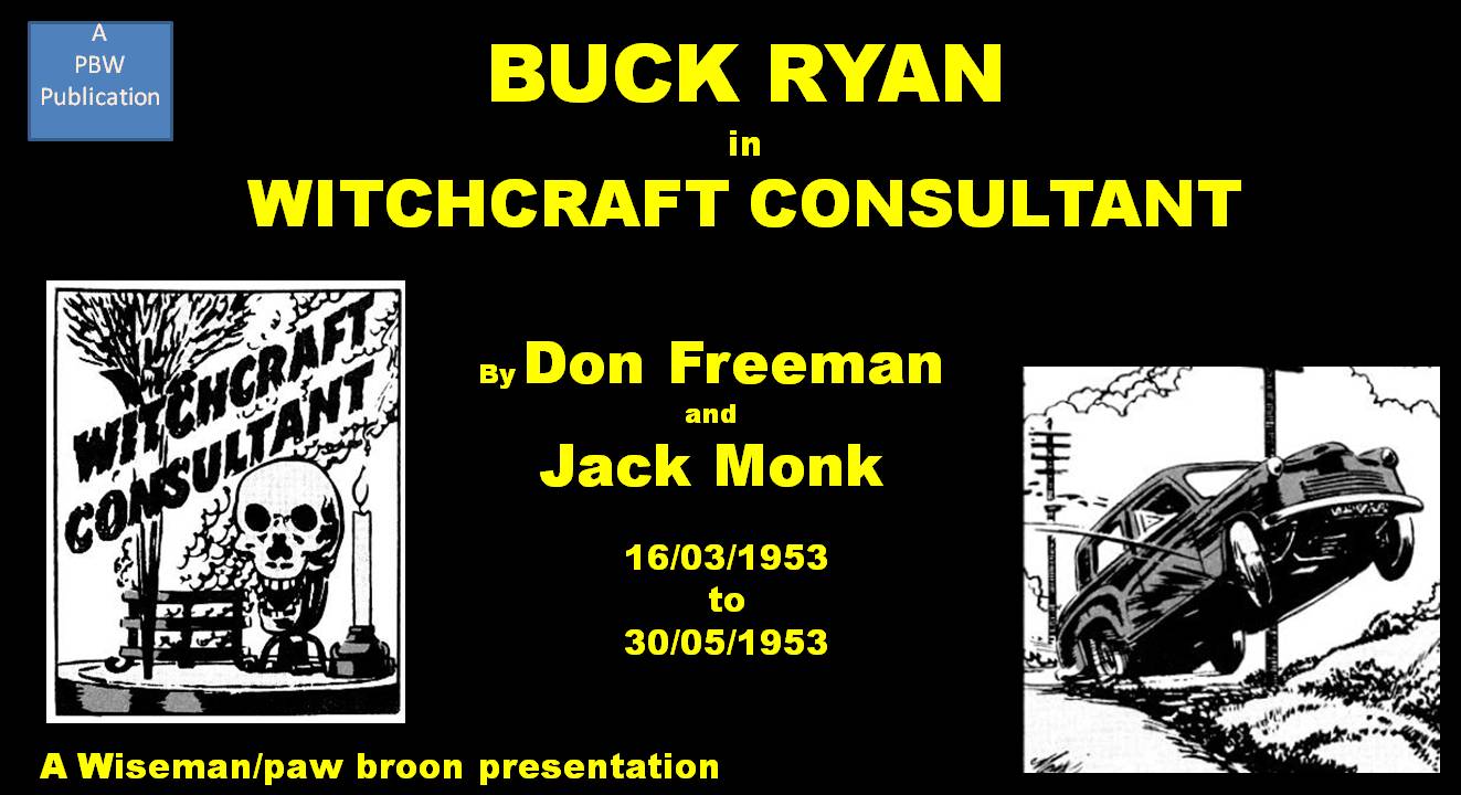 Book Cover For Buck Ryan 50 - Witchcraft Consultant