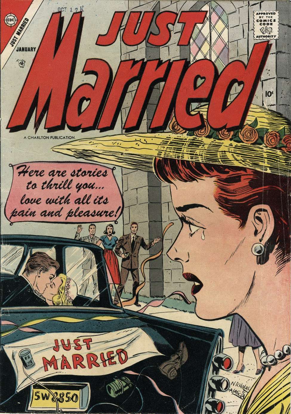 Comic Book Cover For Just Married 1