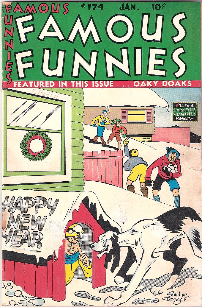 Comic Book Cover For Famous Funnies 174