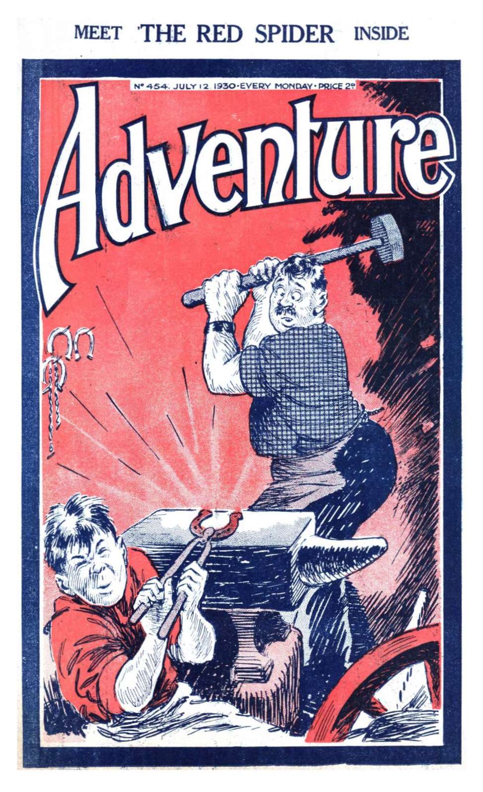 Comic Book Cover For Adventure 454 - The Red Spider