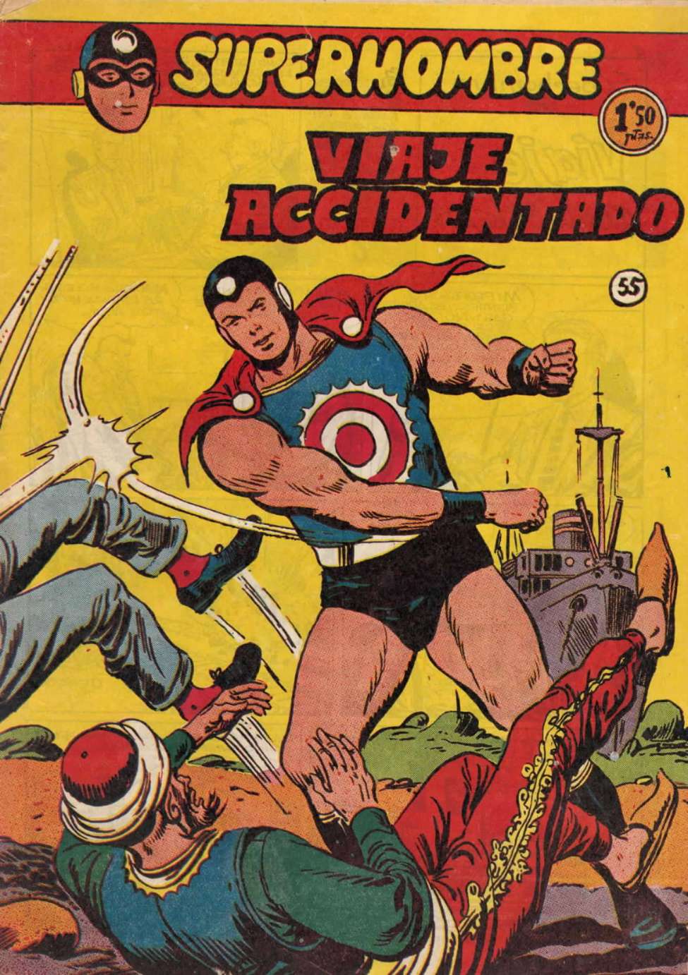Comic Book Cover For SuperHombre 55 Viaje accidentado