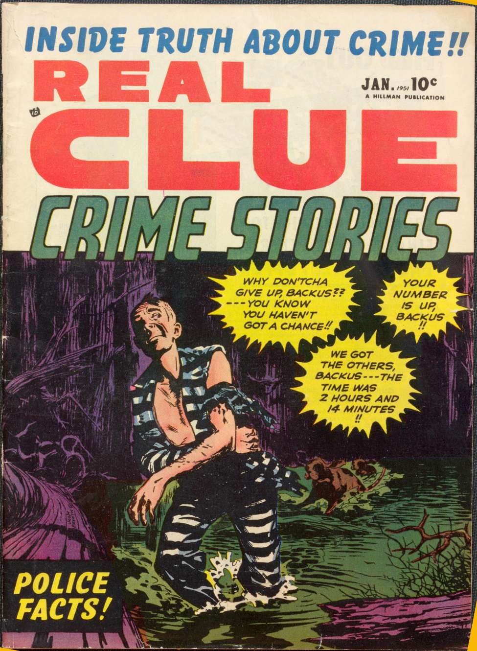 Comic Book Cover For Real Clue Crime Stories v5 11