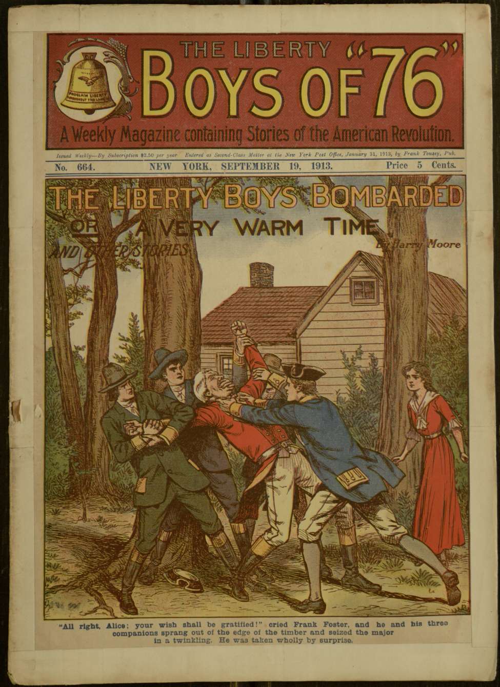 Book Cover For The Liberty Boys of 76 664 - The Liberty Boys Bombarded