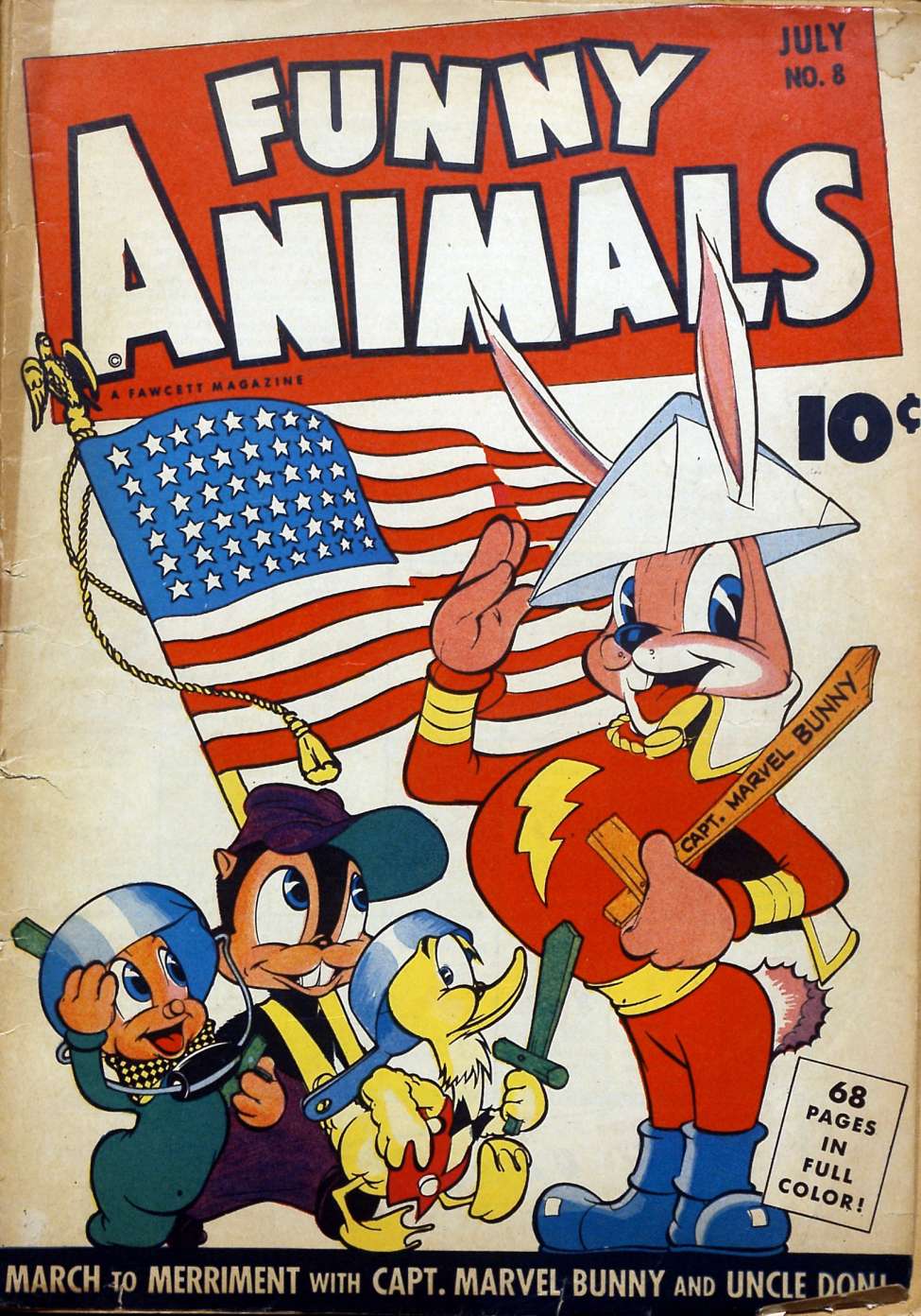 Comic Book Cover For Fawcett's Funny Animals 8