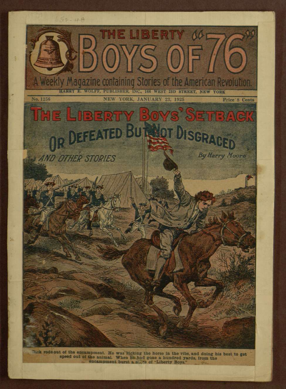 Book Cover For The Liberty Boys of 76 1256 - The Liberty Boy's Setback