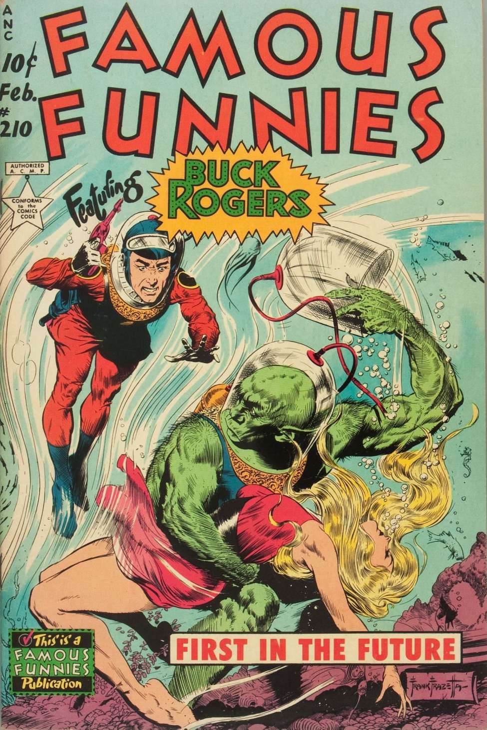 Comic Book Cover For Famous Funnies 210