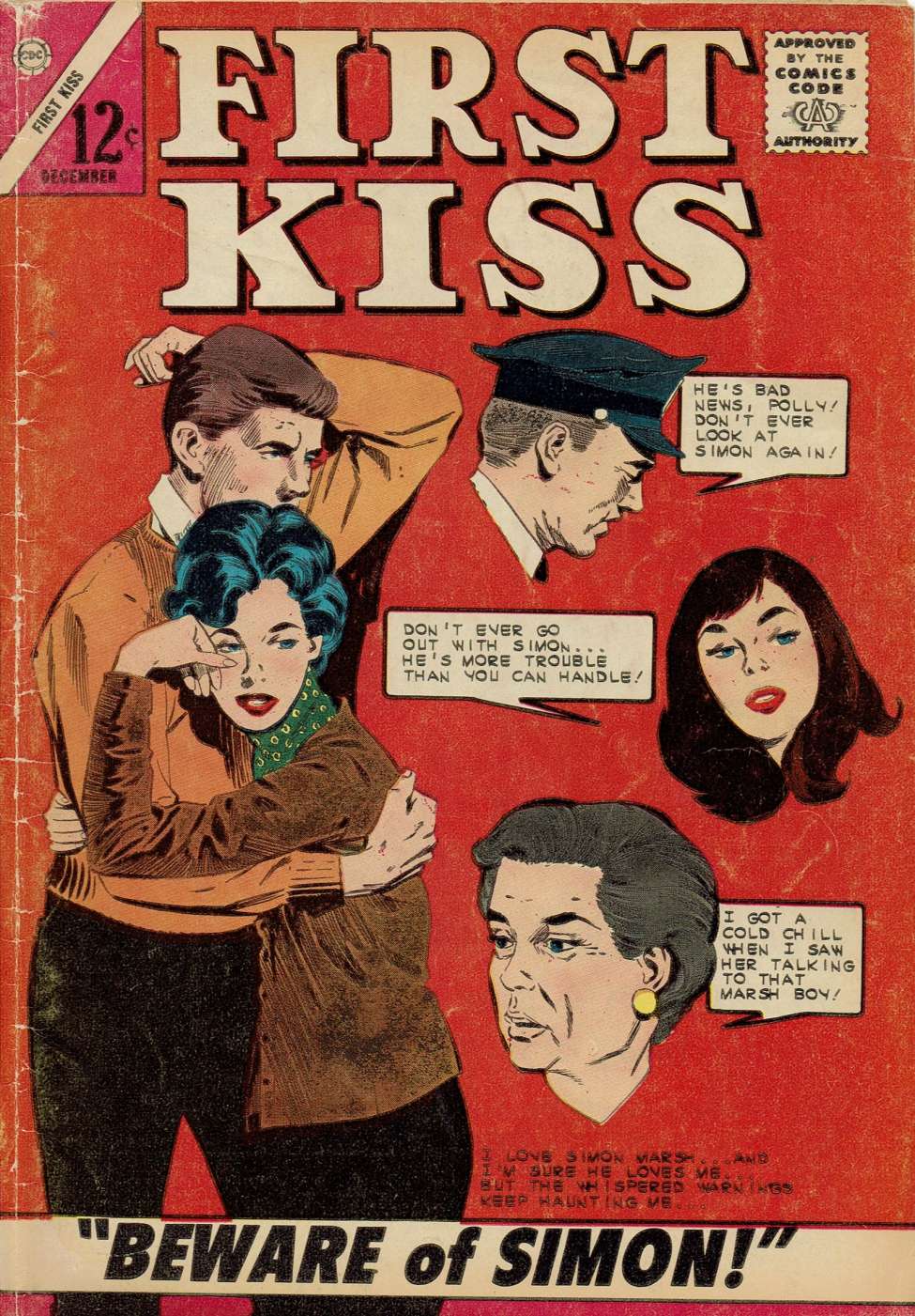 Comic Book Cover For First Kiss 35