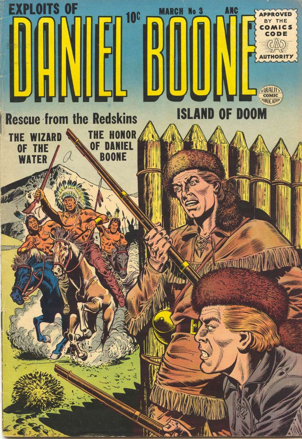 Comic Book Cover For Exploits of Daniel Boone 3