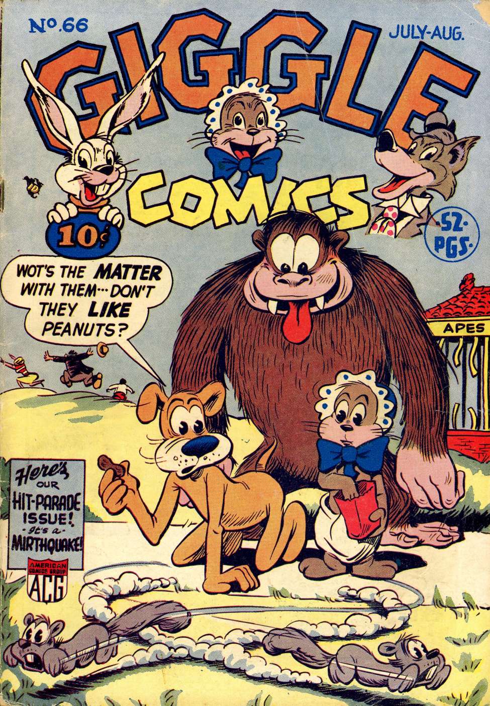 Comic Book Cover For Giggle Comics 66