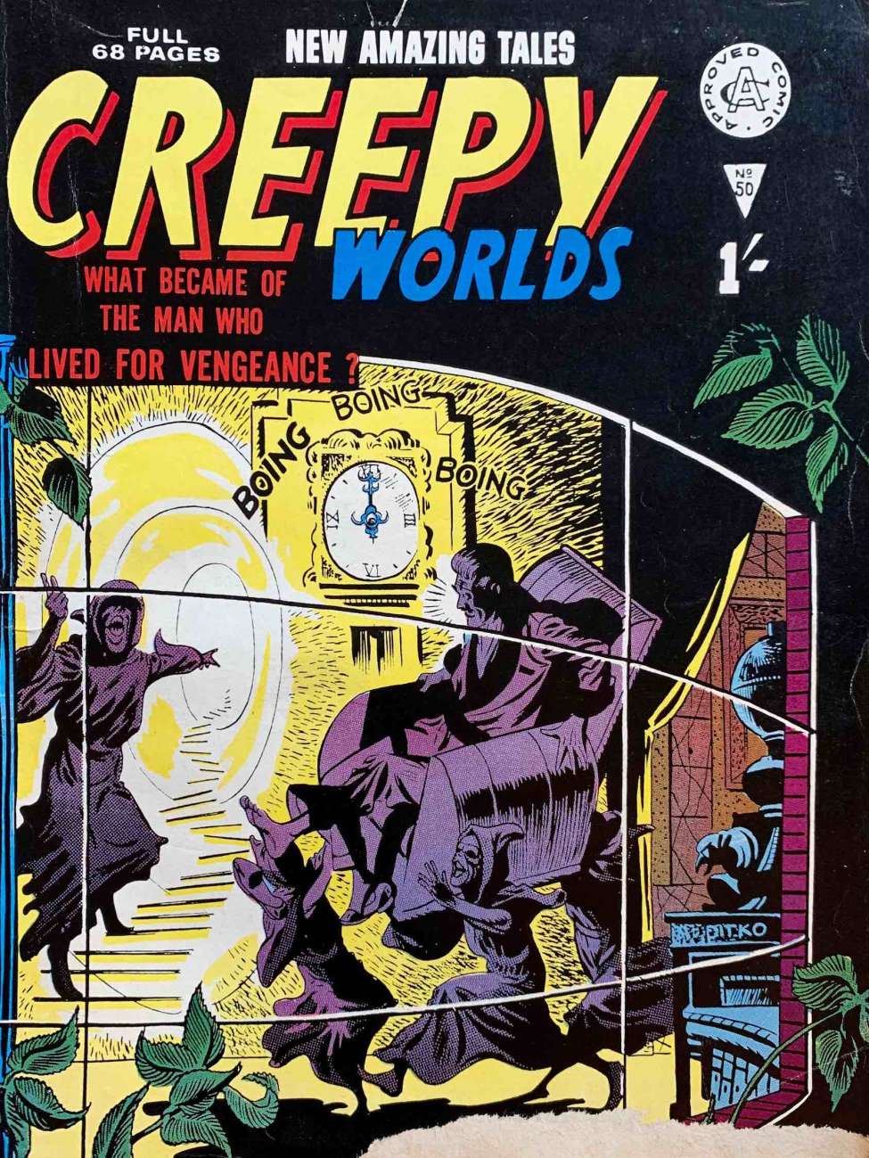 Book Cover For Creepy Worlds 50