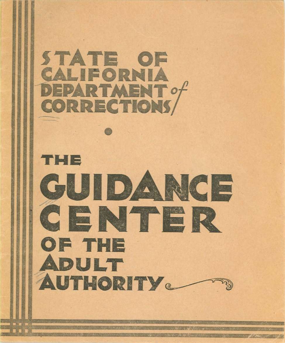 Book Cover For The Guidance Center Of The Adult Authority