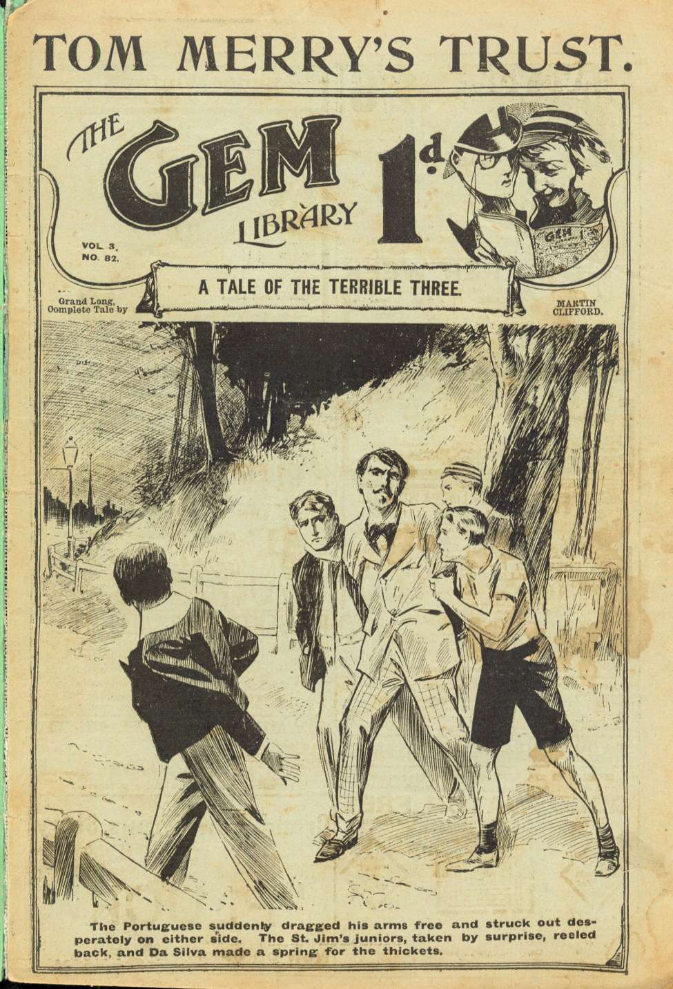 Comic Book Cover For The Gem v2 82 - Tom Merry’s Trust