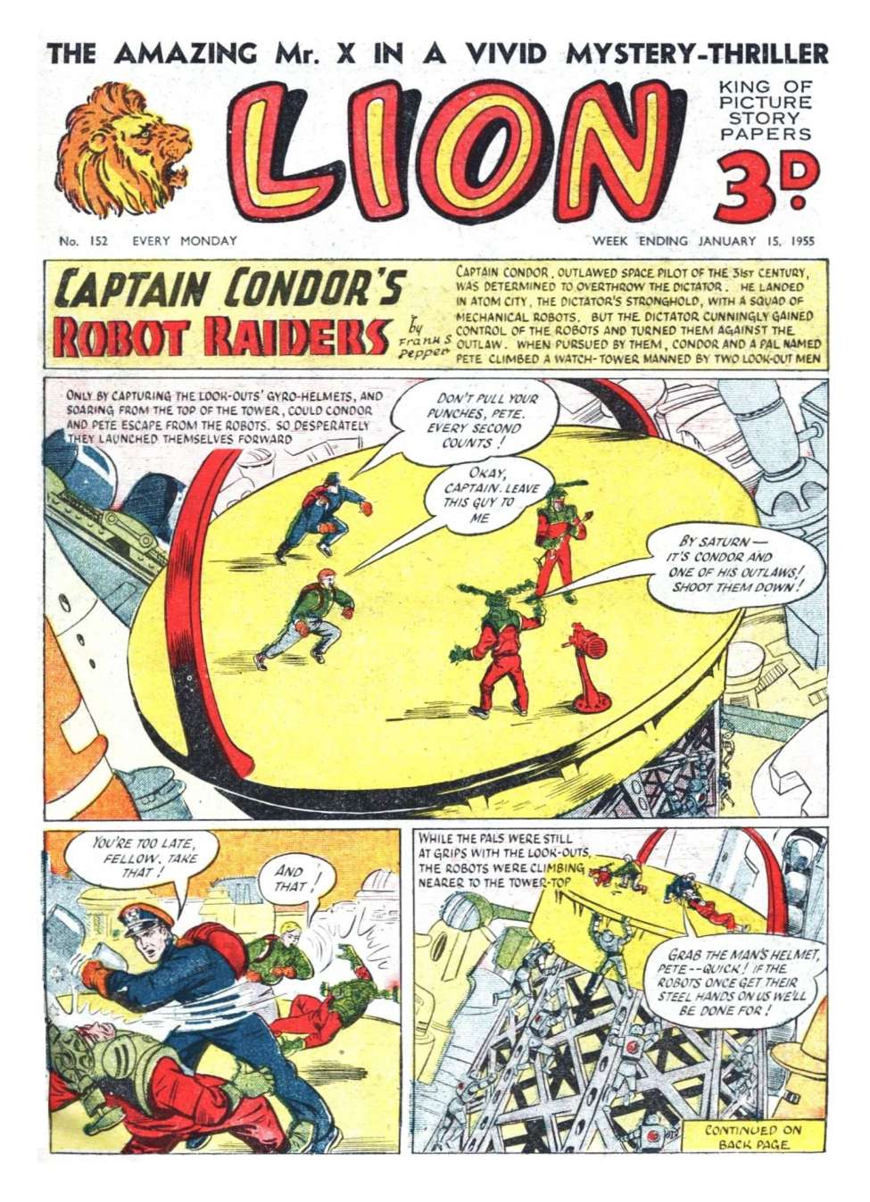 Comic Book Cover For Lion 152