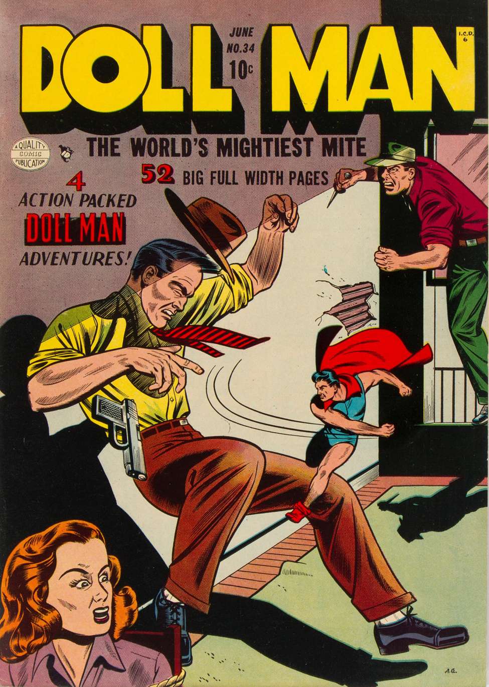Comic Book Cover For Doll Man 34