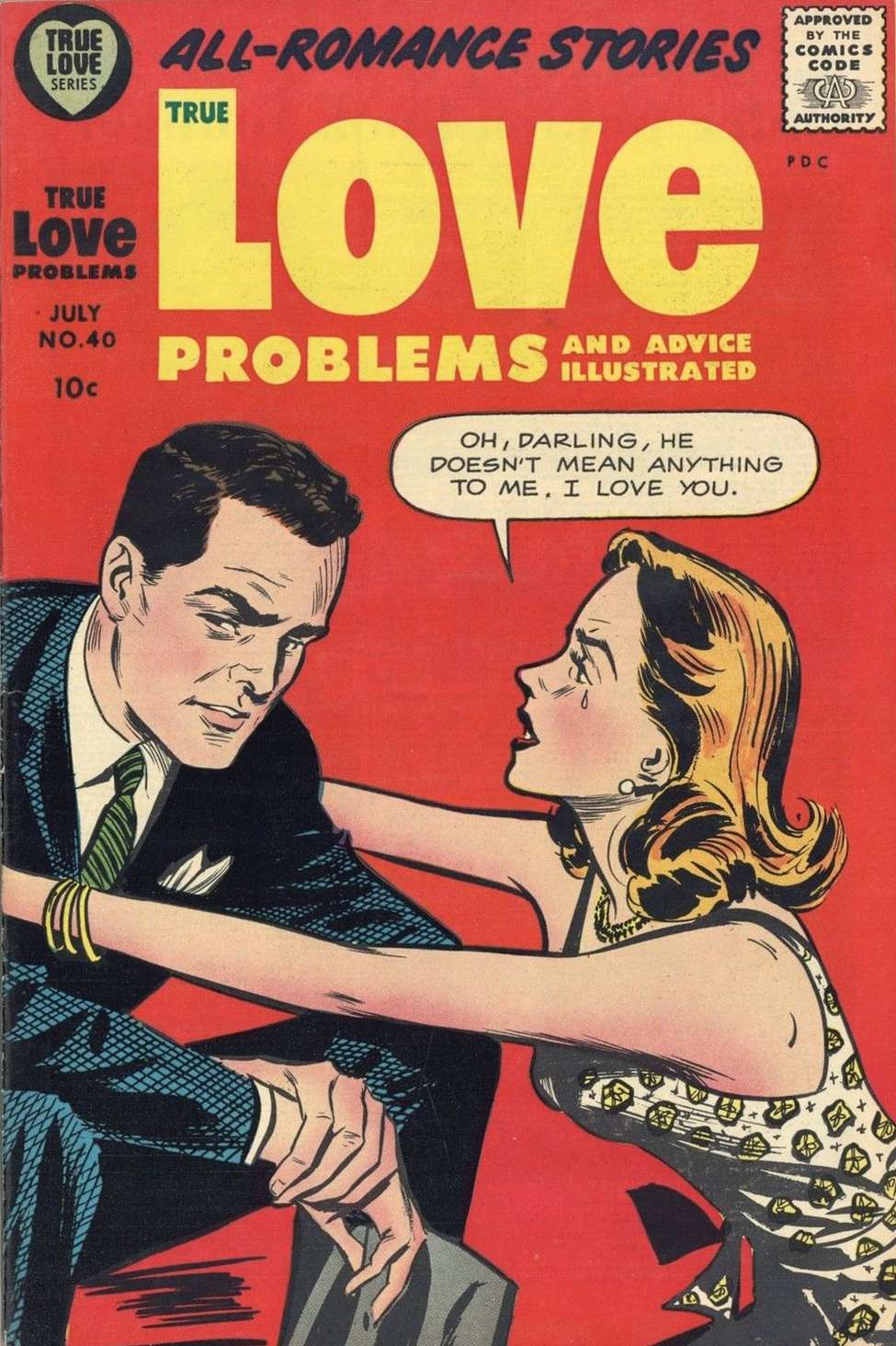 Comic Book Cover For True Love Problems and Advice Illustrated 40