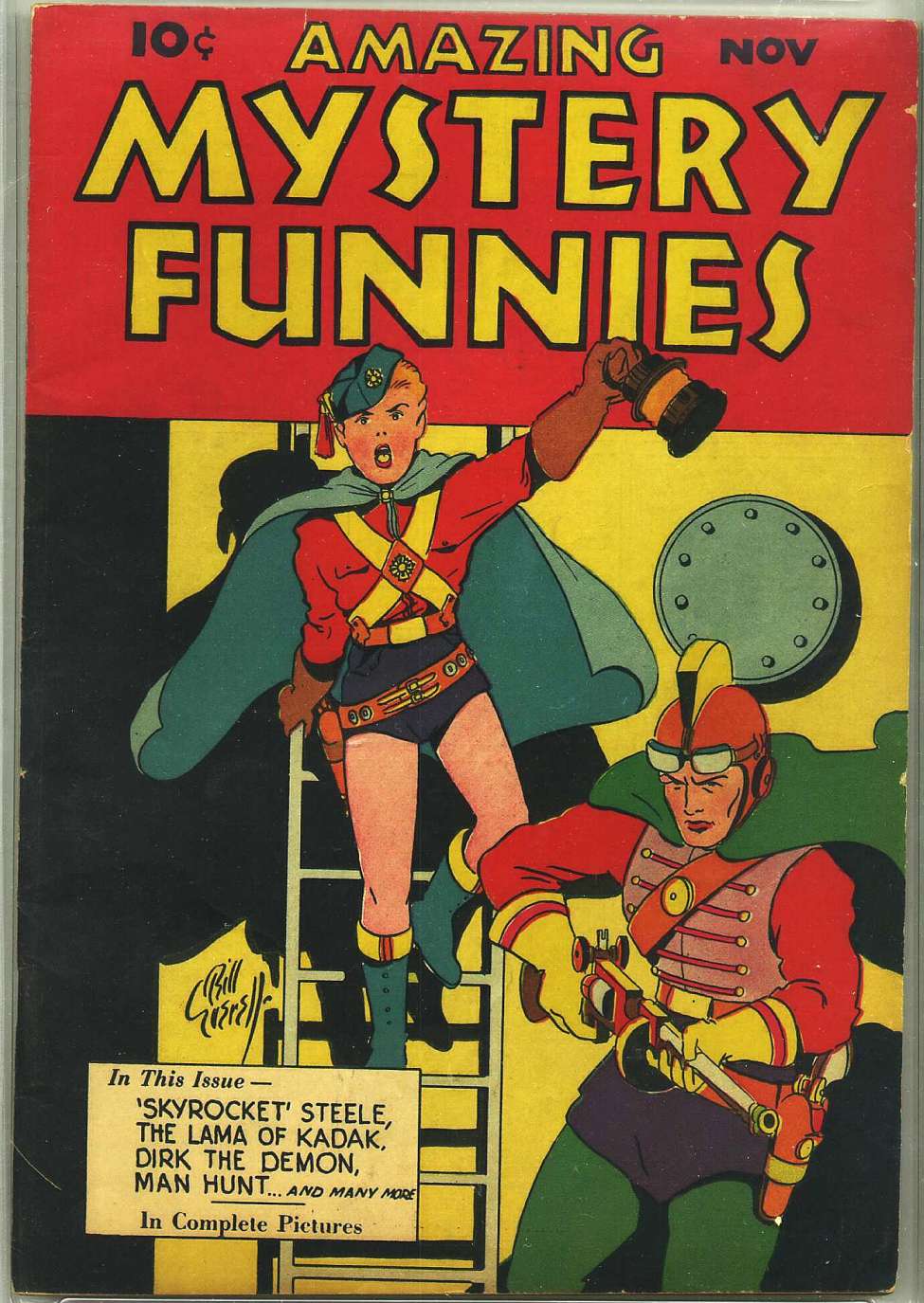 Comic Book Cover For Amazing Mystery Funnies 3 (v1 3)