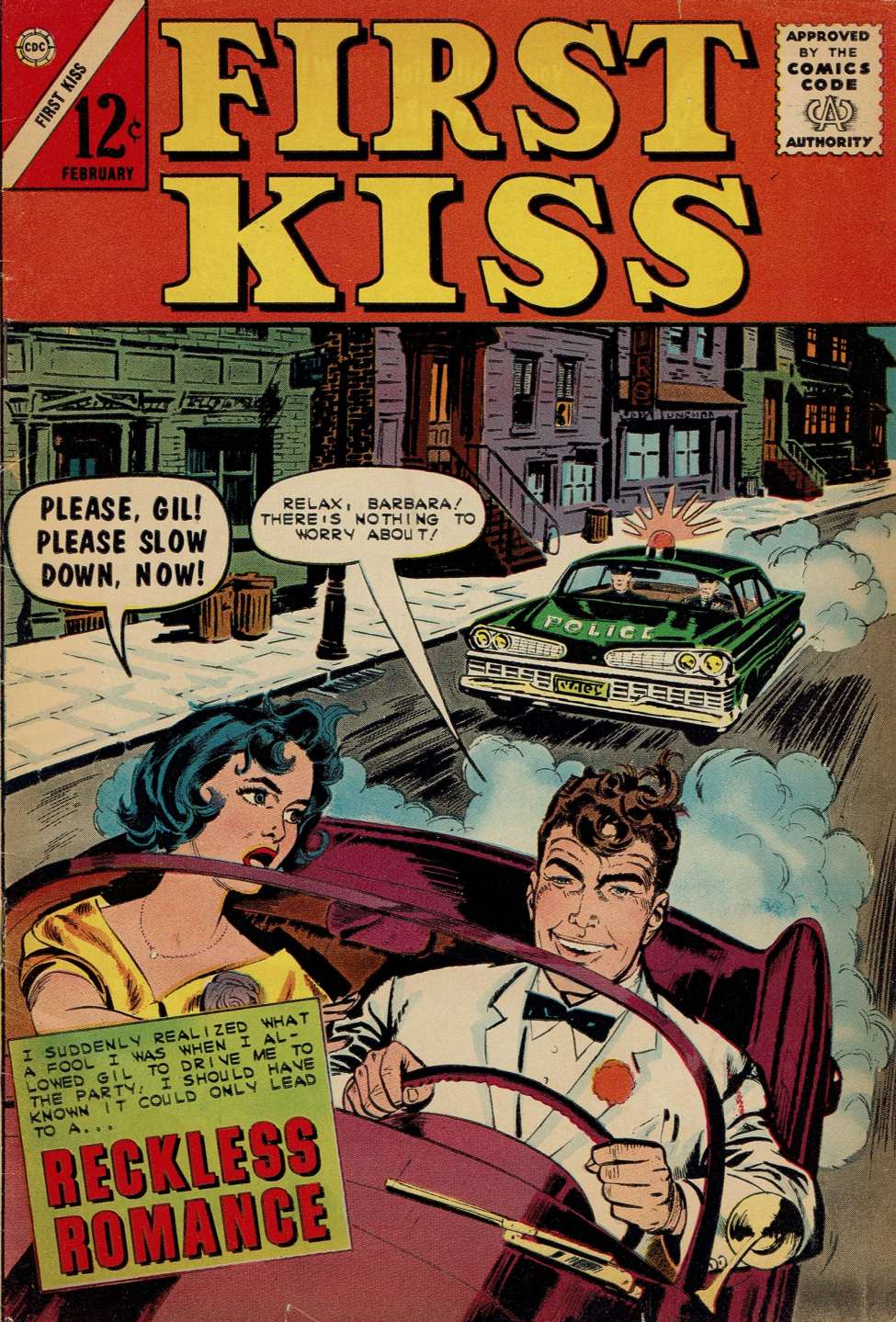 Comic Book Cover For First Kiss 30