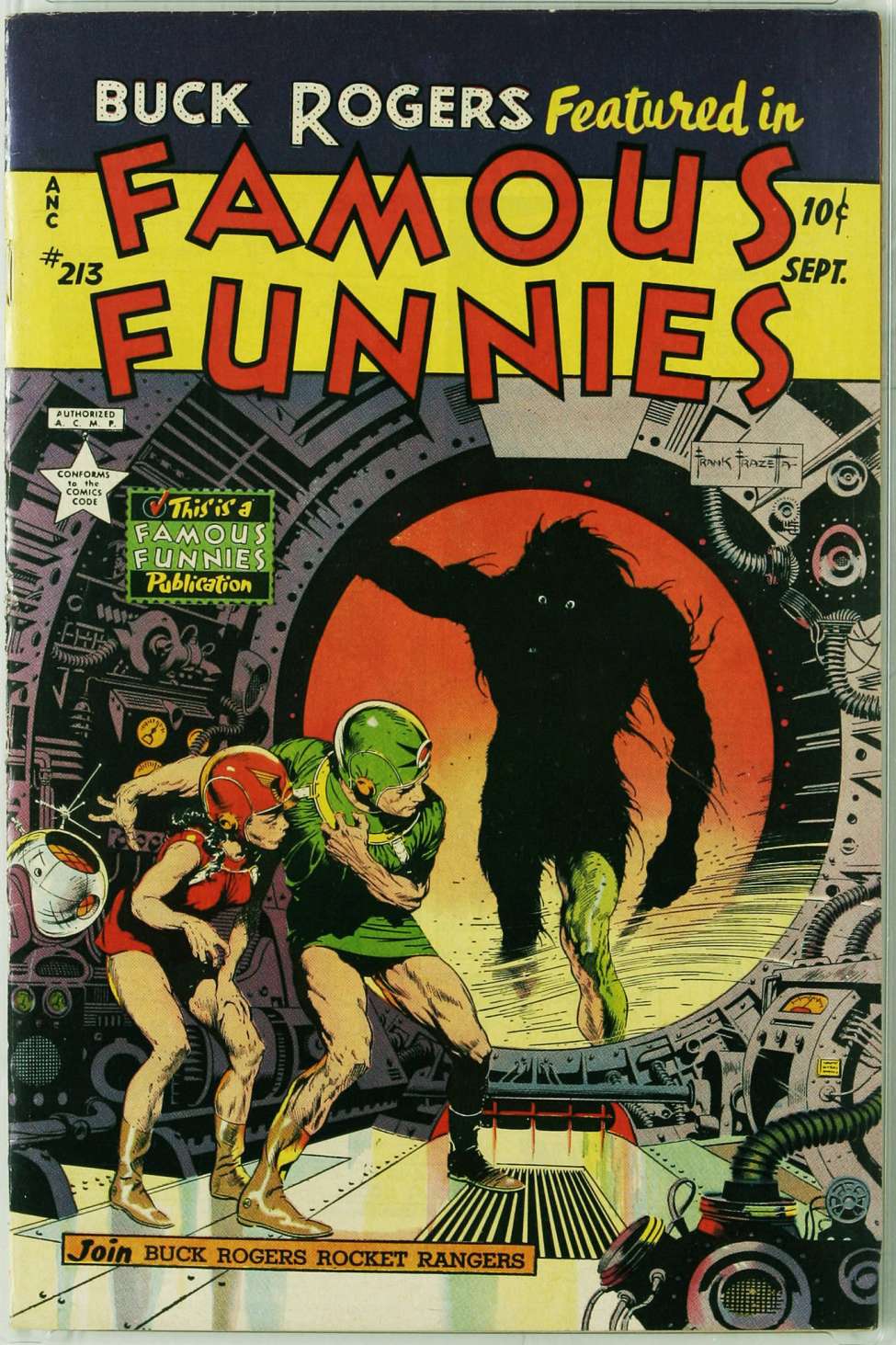 Comic Book Cover For Famous Funnies 213