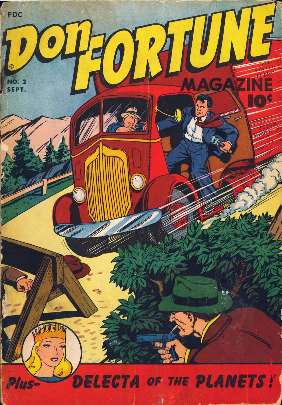 Comic Book Cover For Don Fortune Magazine 2
