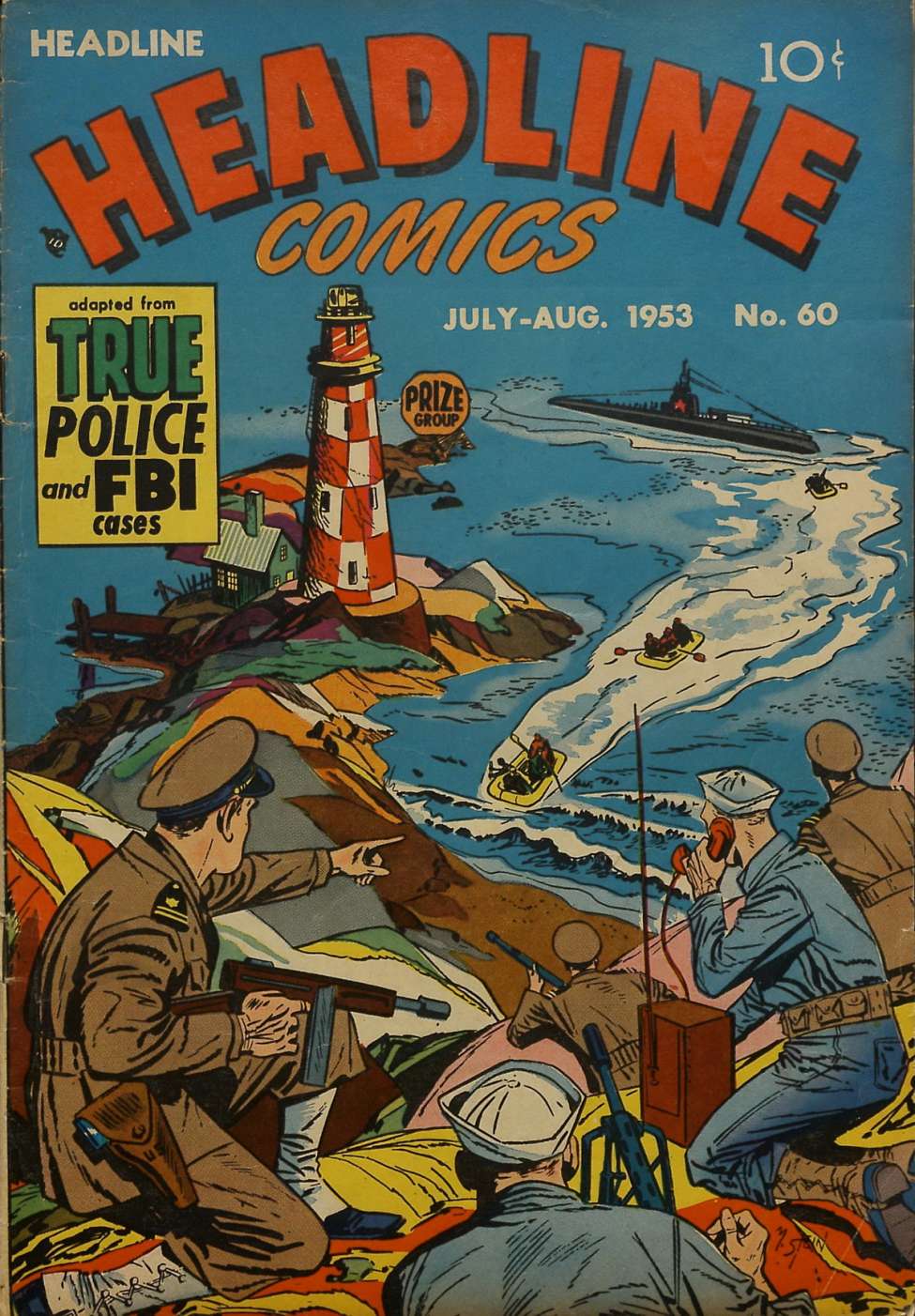 Comic Book Cover For Headline Comics 60