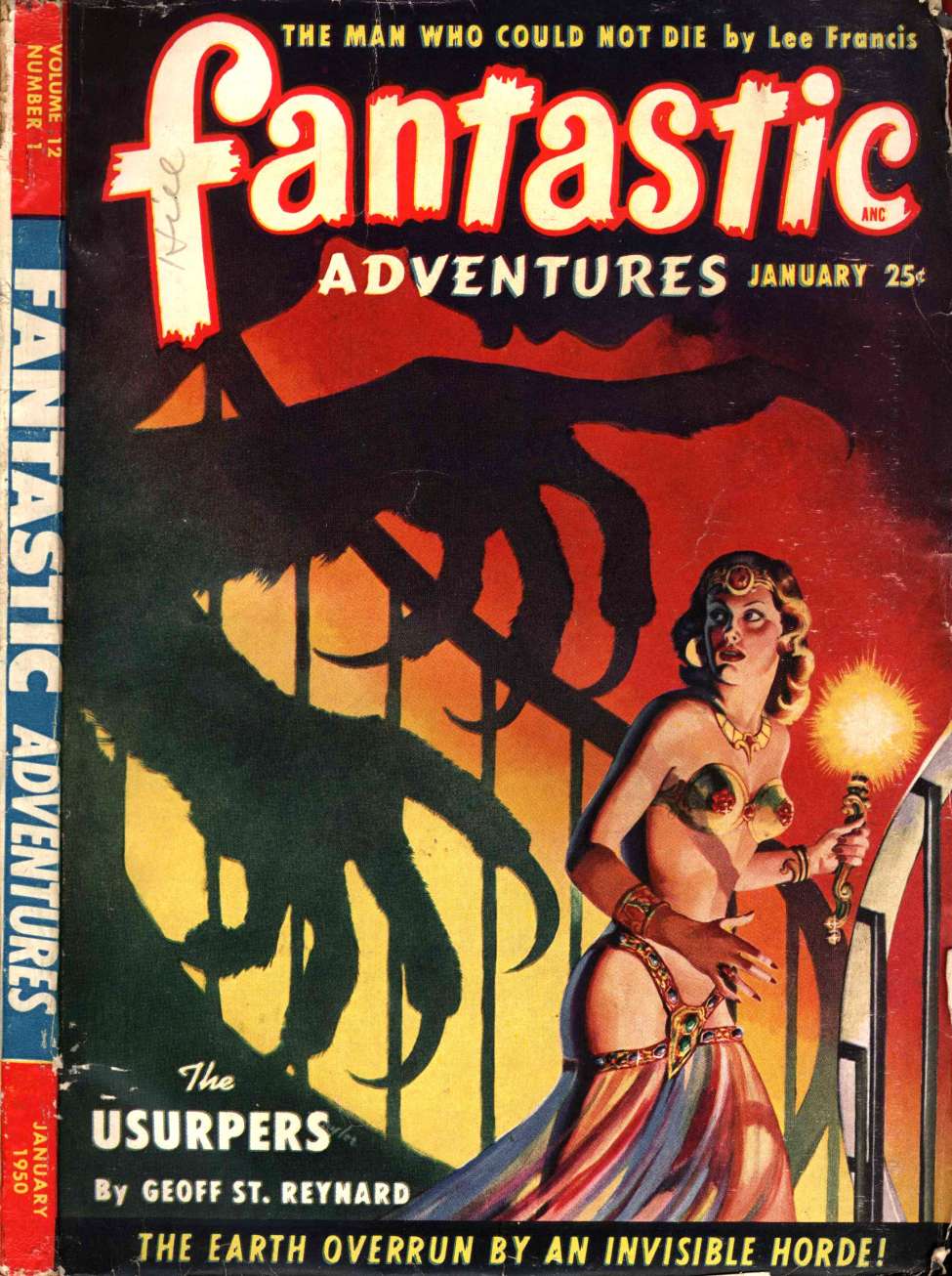 Comic Book Cover For Fantastic Adventures v12 1 - The Usurpers - Geoff St. Reynard