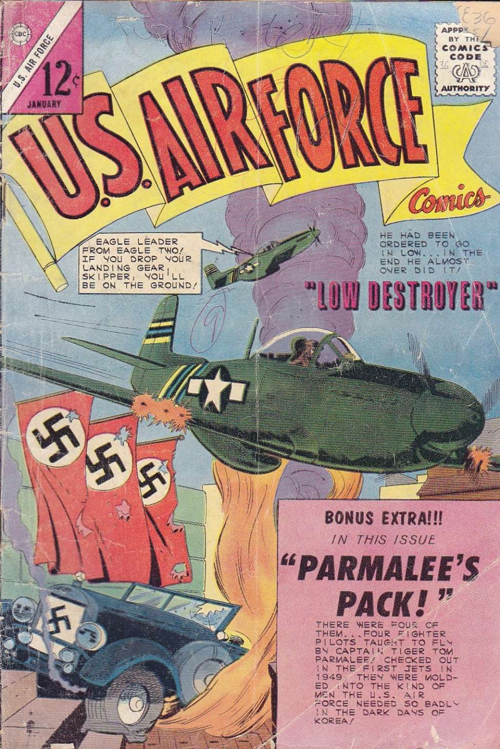 Comic Book Cover For U.S. Air Force Comics 36