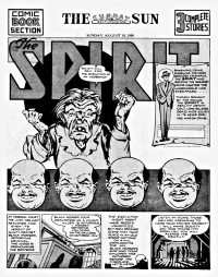Large Thumbnail For The Spirit (1940-08-18) - Baltimore Sun (b/w)