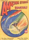 Cover For Amazing Stories Quarterly v4 3 - The Blue Barbarians - Stanton A. Coblentz