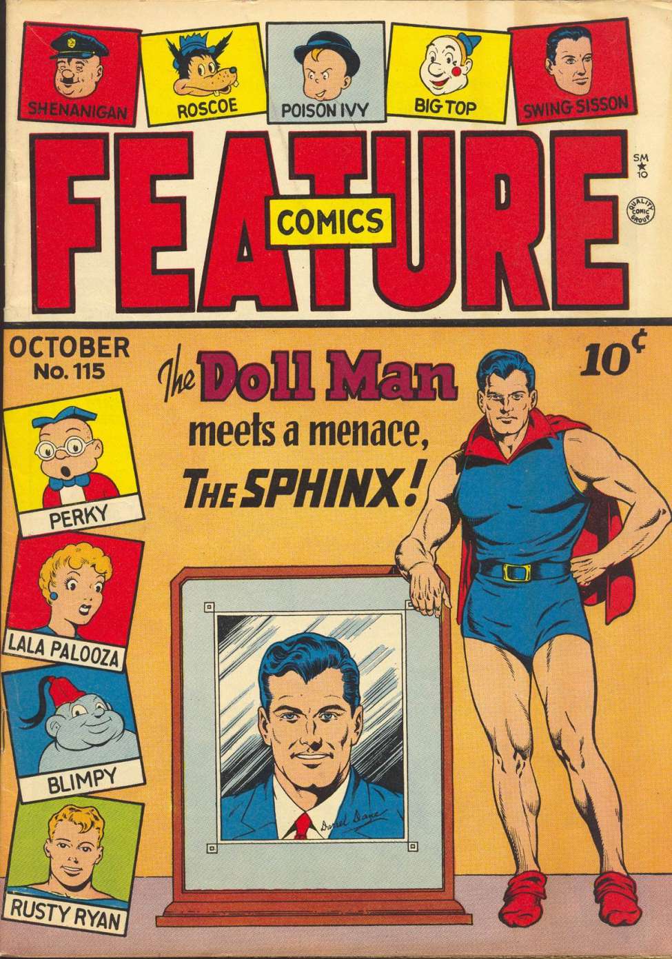 Comic Book Cover For Feature Comics 115