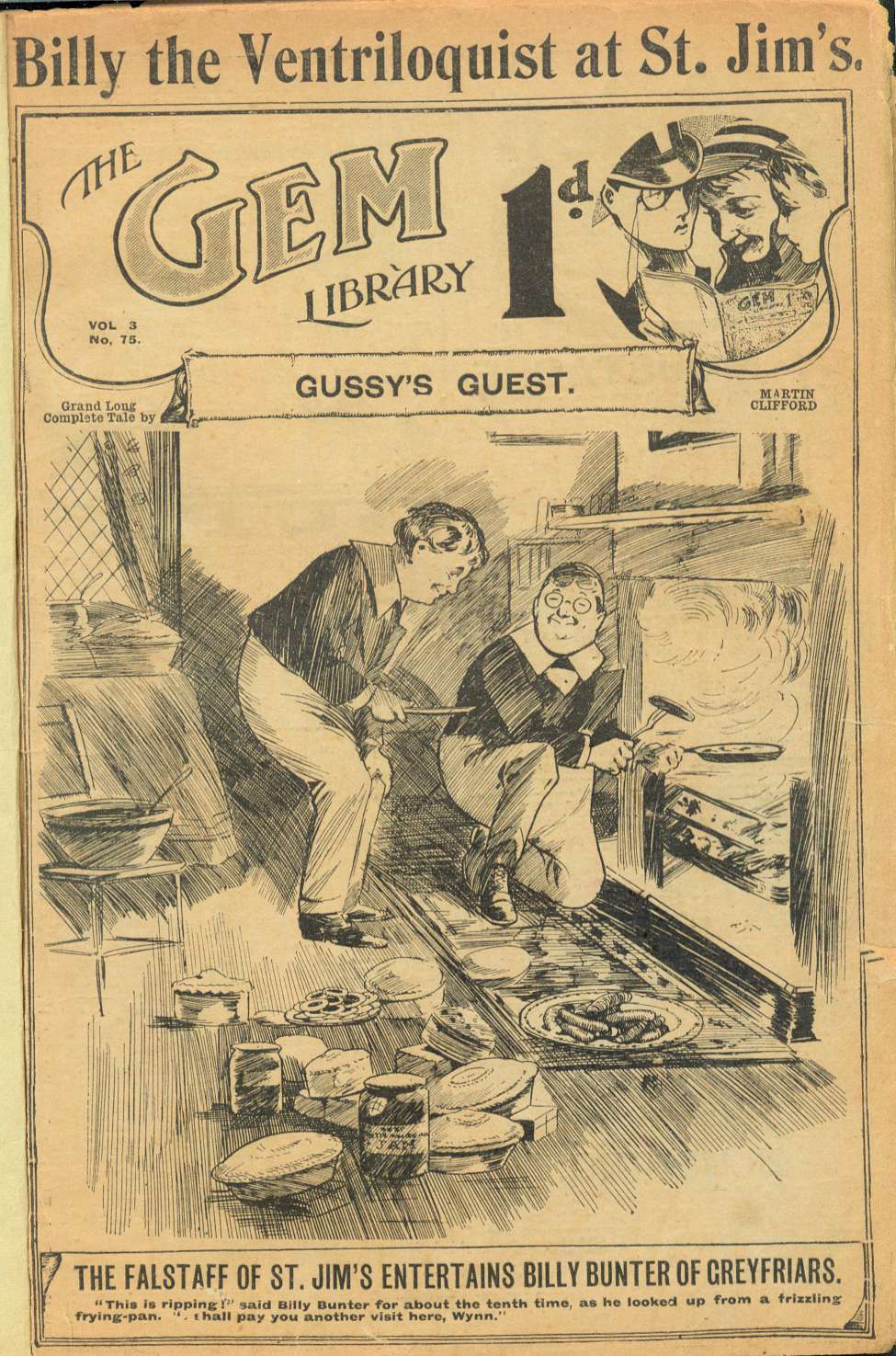 Comic Book Cover For The Gem v2 75 - Gussy’s Guest