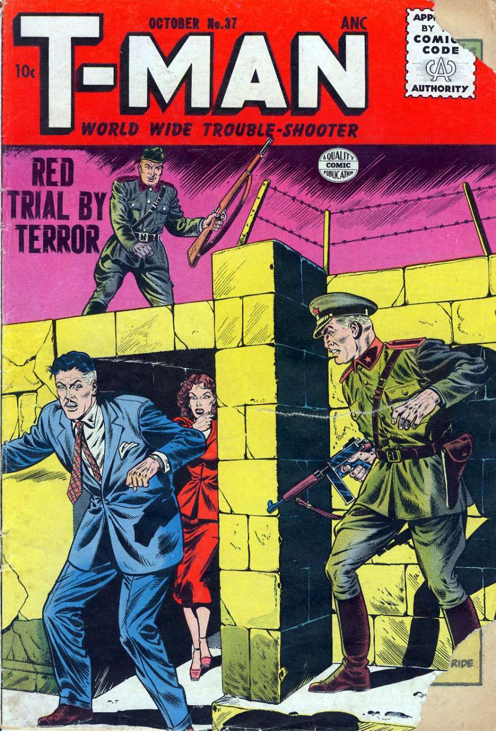 Comic Book Cover For T-Man 37 - Version 1