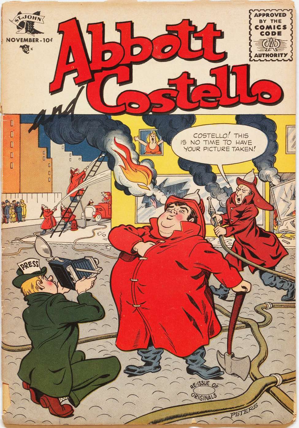 Comic Book Cover For Abbott and Costello Comics 33