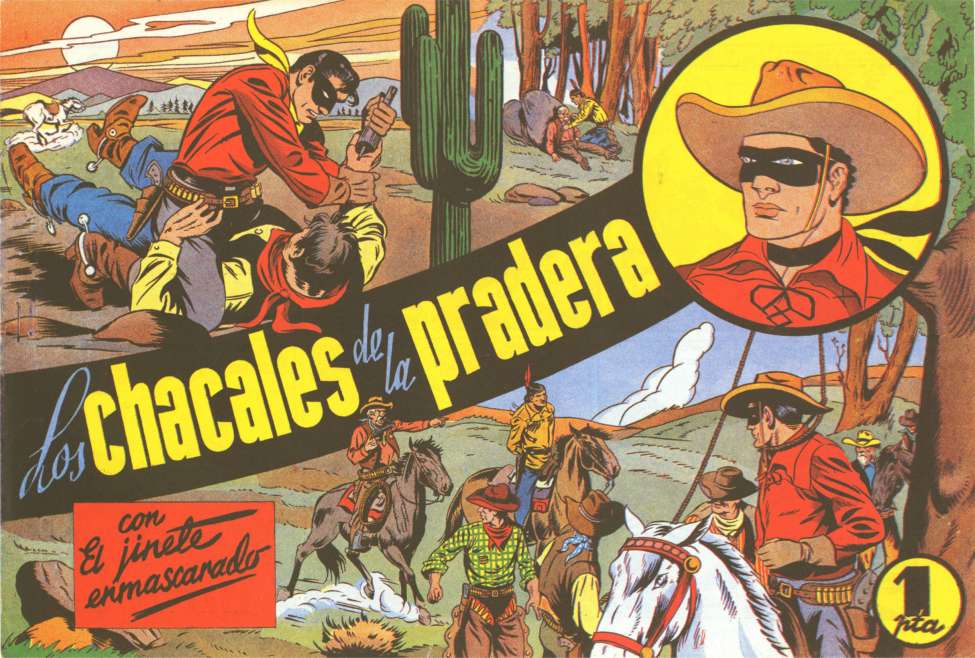 Comic Book Cover For El Jinete Enmascarado 6 - Los chacales de la pradera