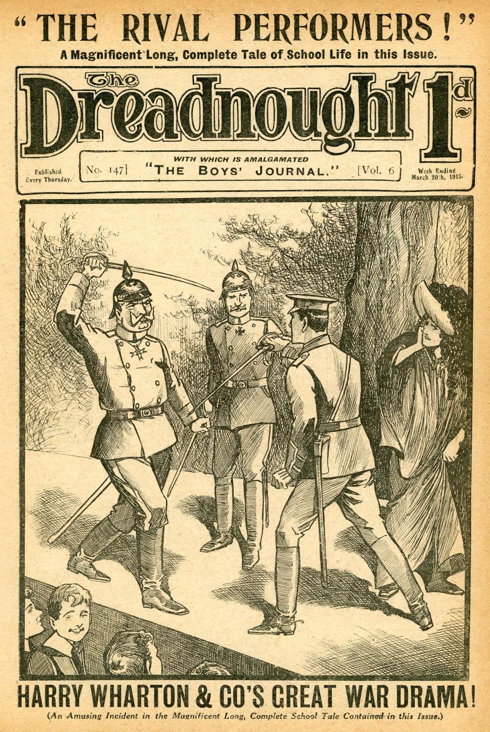 Comic Book Cover For The Dreadnought 147 - The Rival Performers