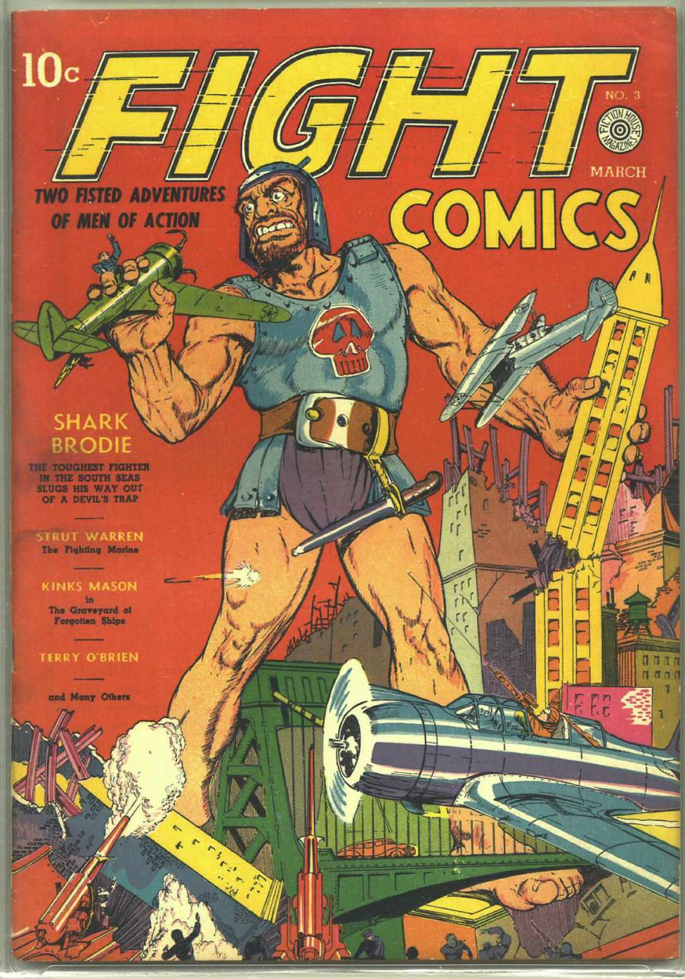 Comic Book Cover For Fight Comics 3
