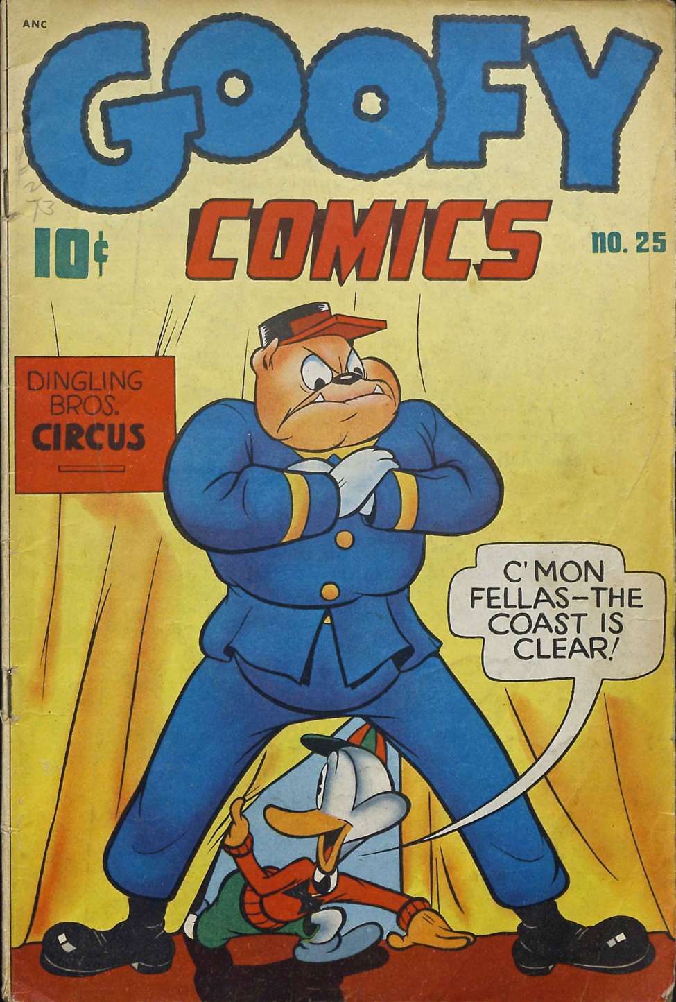 Comic Book Cover For Goofy Comics 25