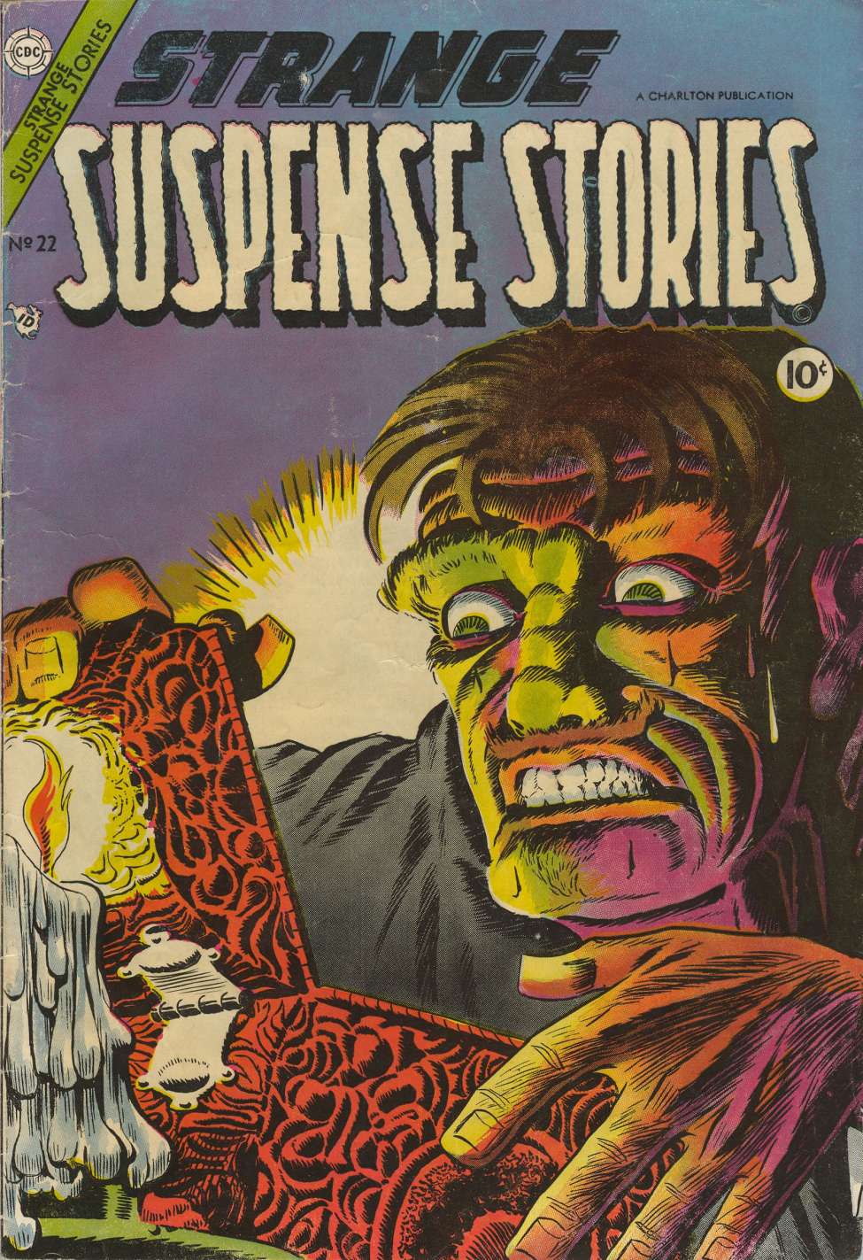 Comic Book Cover For Strange Suspense Stories 22