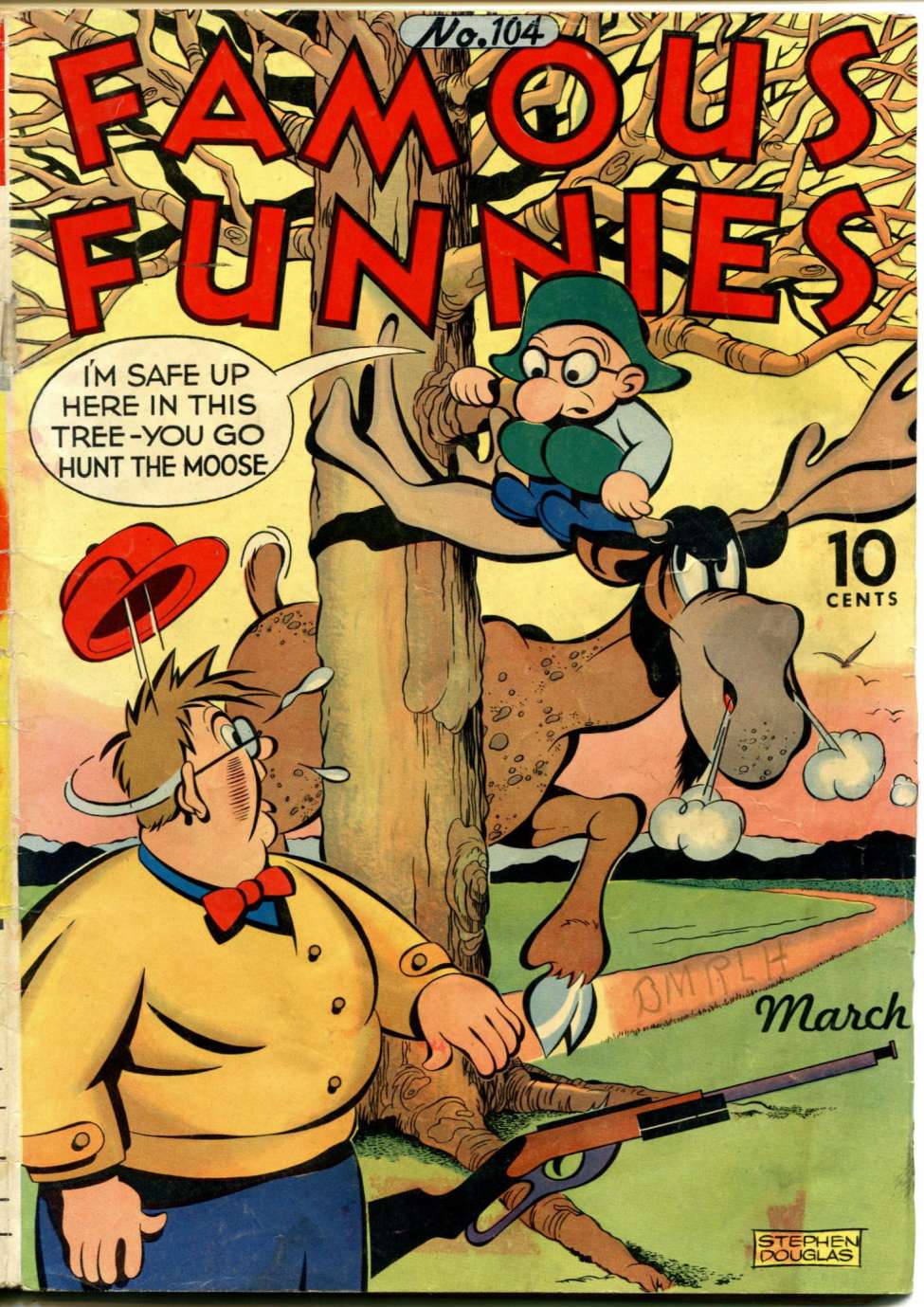 Comic Book Cover For Famous Funnies 104