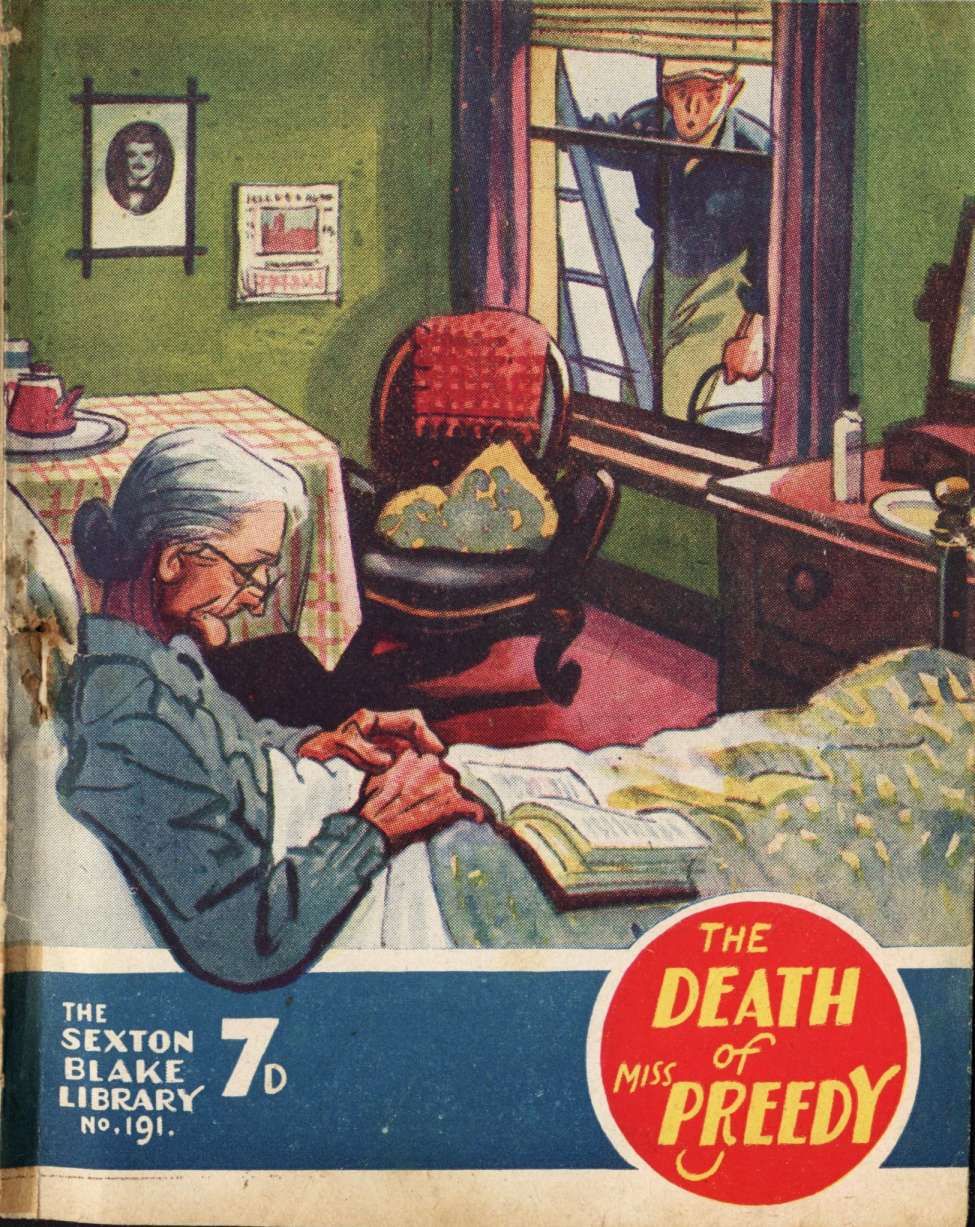 Book Cover For Sexton Blake Library S3 191 - The Death of Miss Preedy