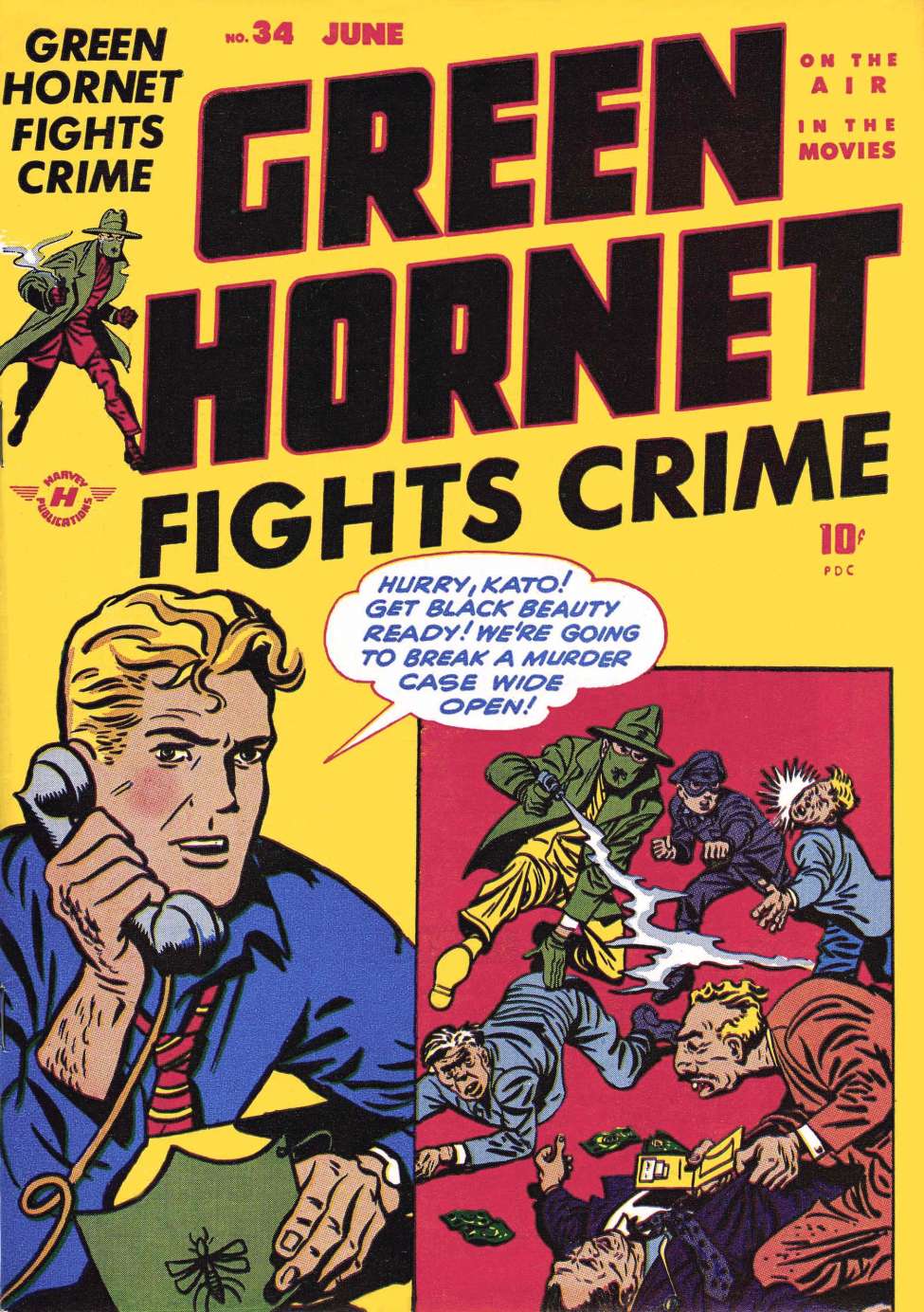 Comic Book Cover For Green Hornet Comics 34