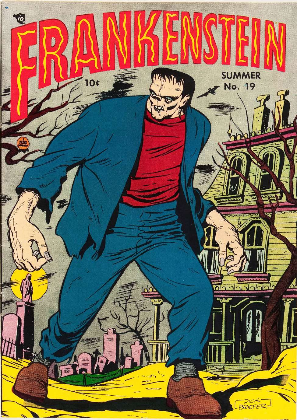 Comic Book Cover For Frankenstein 19 - Version 2