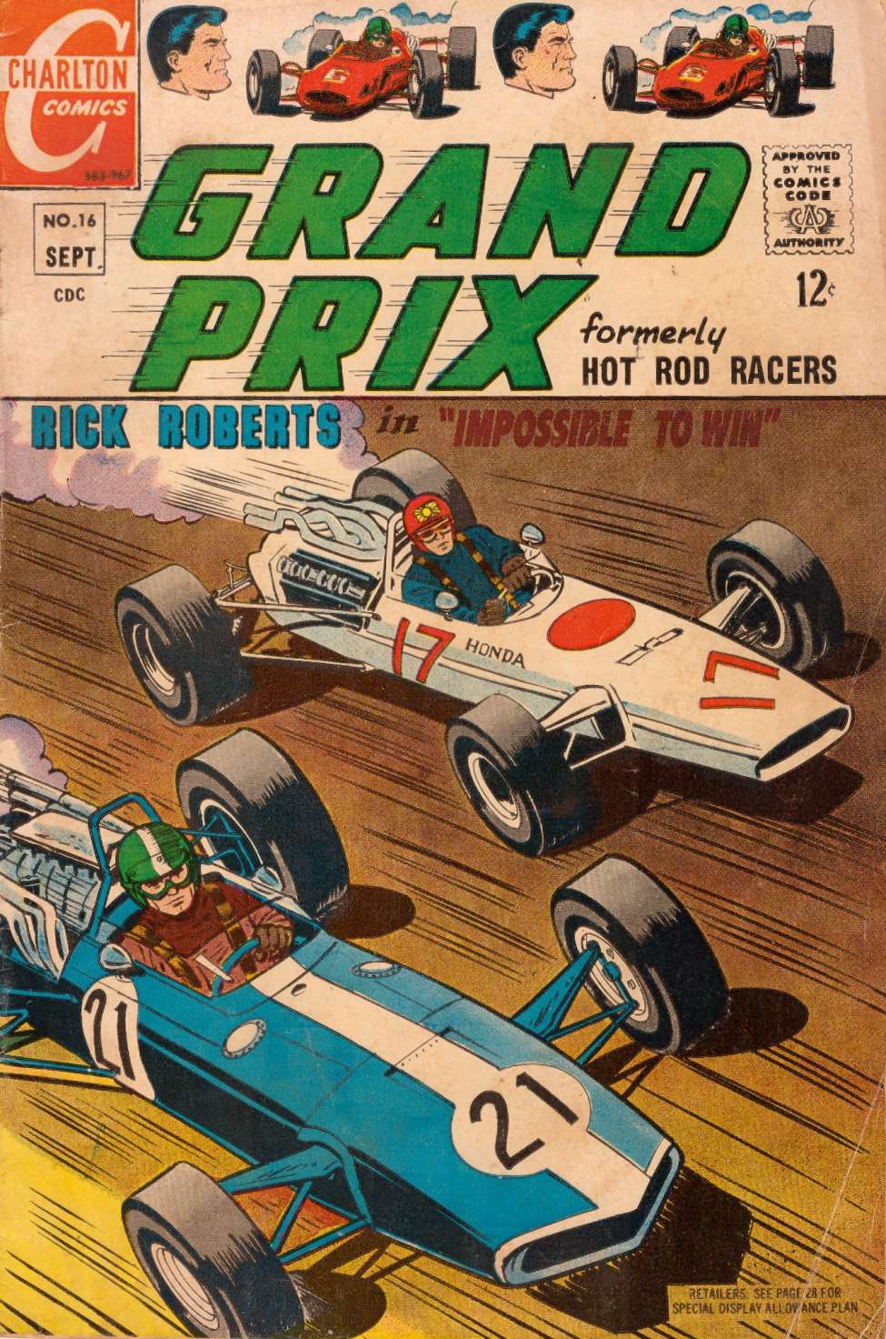 Comic Book Cover For Grand Prix 16