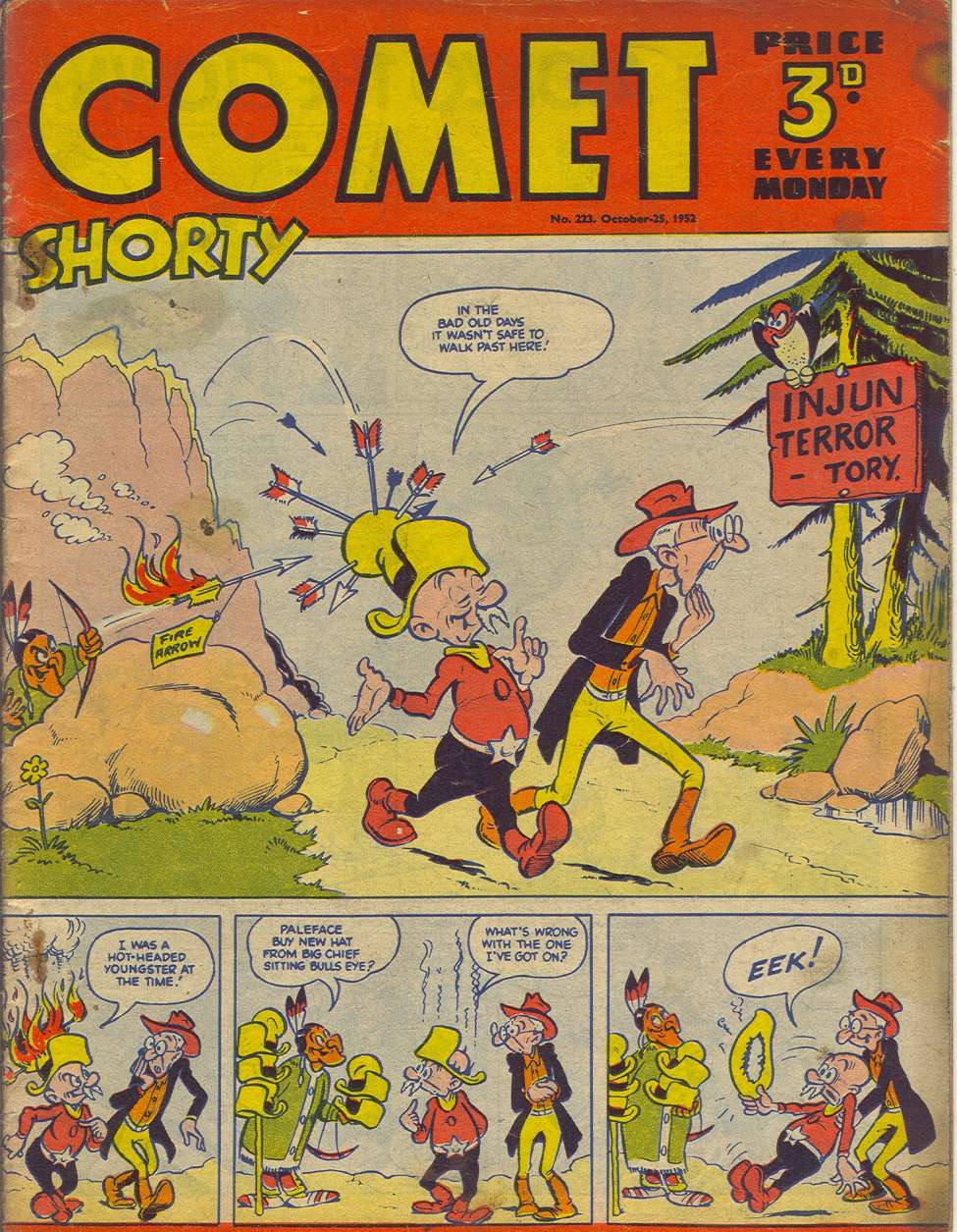 Comic Book Cover For The Comet 223