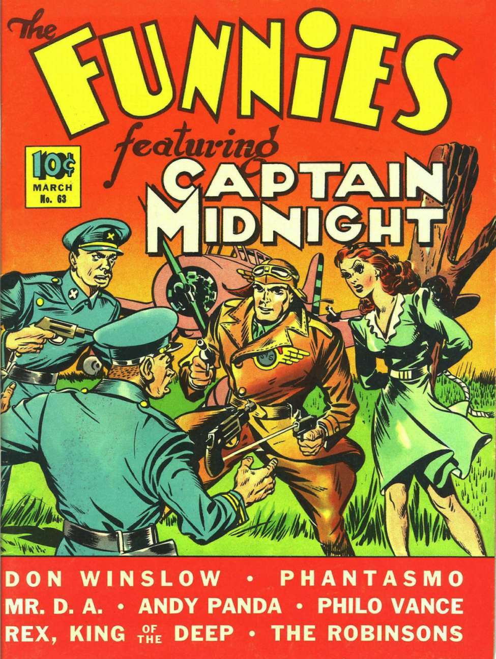 Comic Book Cover For The Funnies 63