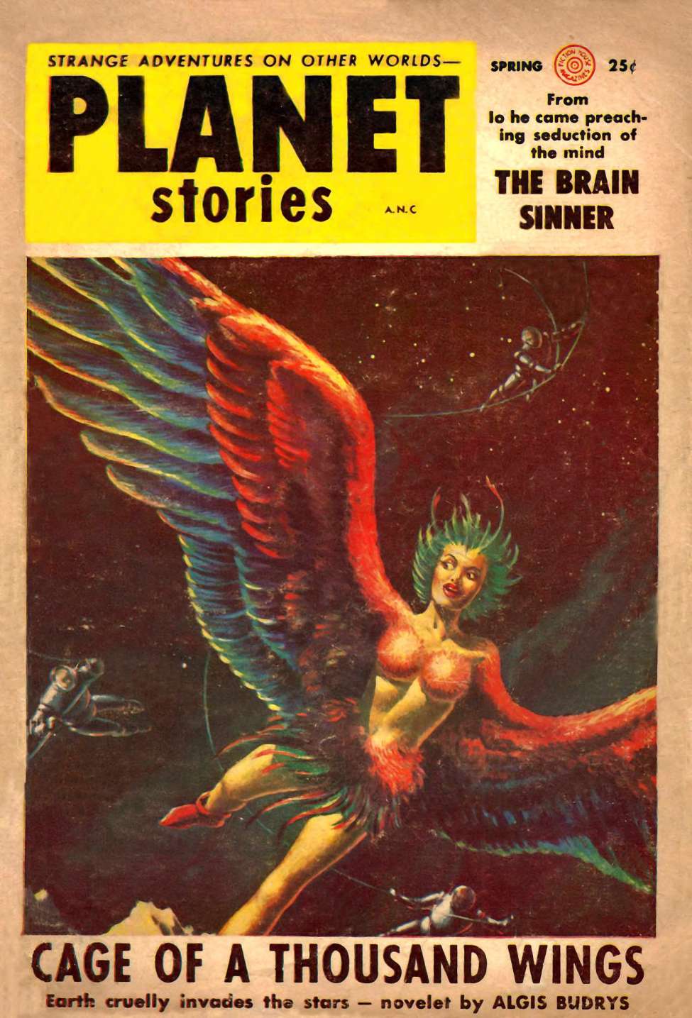 Book Cover For Planet Stories v6 10 - Cage of a Thousand Wings - Algis Budrys