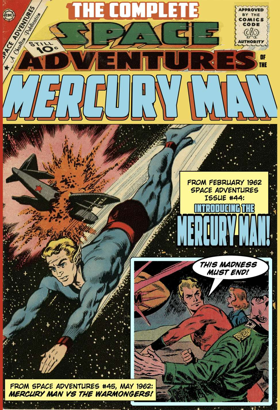 Comic Book Cover For The Complete Space Adventures Of The Mercury Man