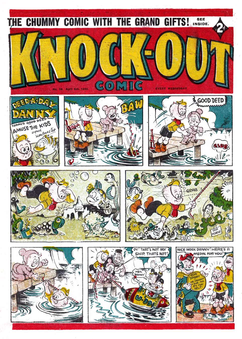 Comic Book Cover For Knockout 58